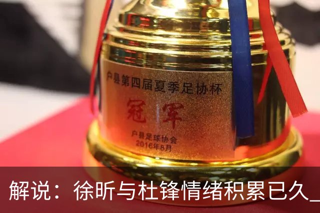 解说：徐昕与杜锋情绪积累已久 前者未来很难再真正回到广东队